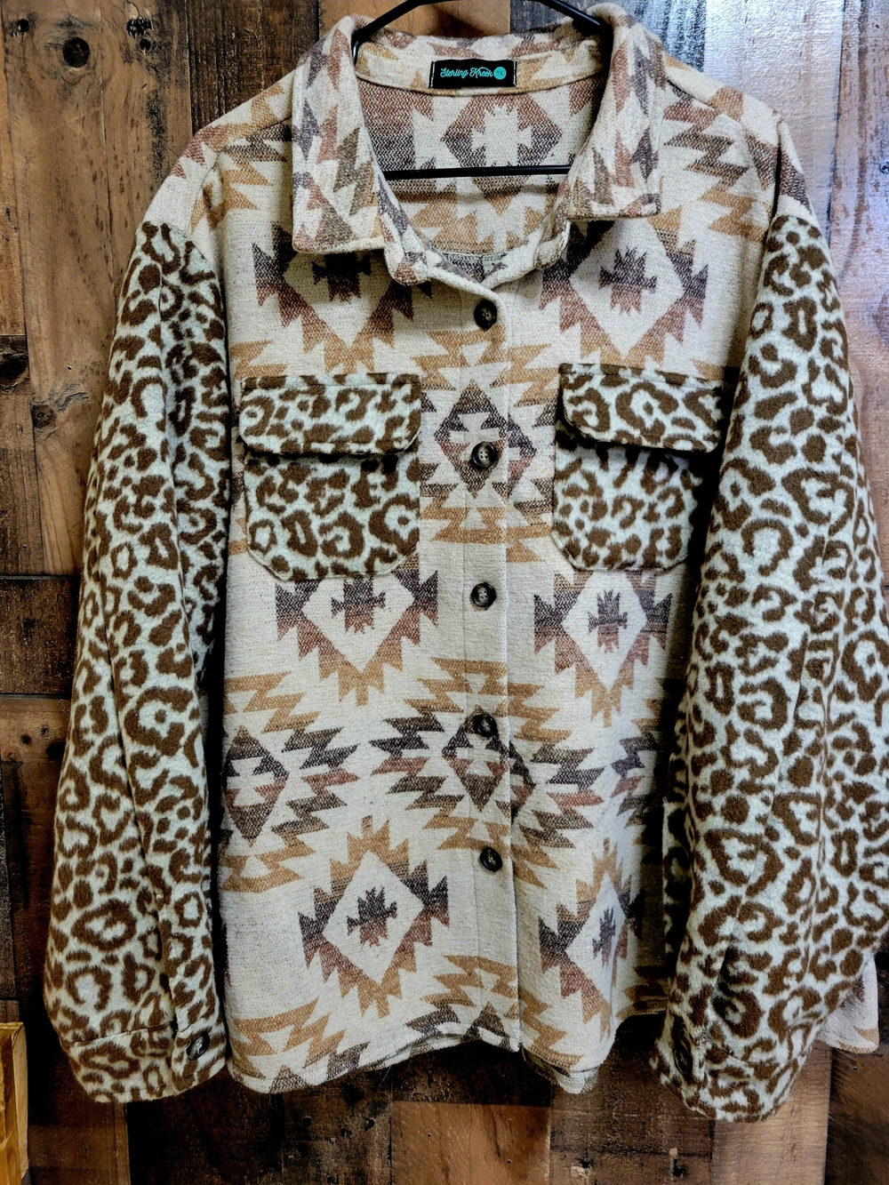 Aztec & Leopard Teddy Jacket